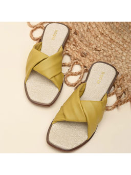 ROCIA - By Regal Mustard Women Casual Comfortable Flats