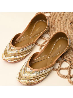 ROCIA - By Regal Gold Women Embroidered Jutties