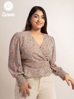 Twenty Dresses by Nykaa Fashion - Curve Always Better With Flowers Top
