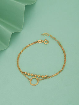 Carlton London - 18kt Gold Plated Charm Bracelet