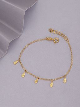 Carlton London - 18kt Gold Plated Charm Bracelet