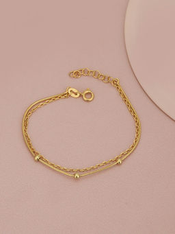 Carlton London - 18kt Gold Plated Charm Bracelet