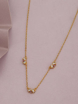 Carlton London - 18kt Gold Plated Fancy Necklace