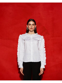 TheRealB - Women Ruffled Shirt