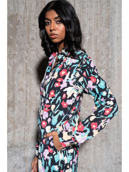 TheRealB - Wind Rider Printed Ruffled Shirt