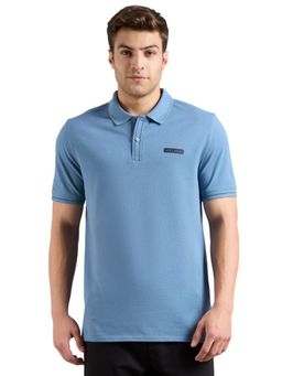 SKECHERS - Men's Dual Highlight Tipping Blue Polo T-Shirt