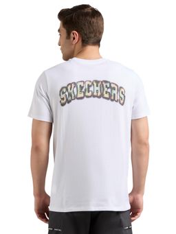 SKECHERS - Men's Anime Spray Applique White T-Shirt