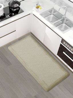 OBSESSIONS - Non-Slip PU Kitchen Mat-Runner Beige Stain & Water Resistant