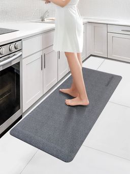 OBSESSIONS - Non-Slip PU Kitchen Mat-Runner D Grey Stain & Water Resistant
