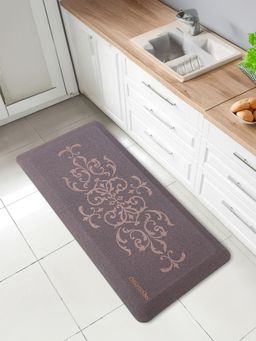 OBSESSIONS - Non-Slip PU Kitchen Mat-Runner Brown Stain & Water Resistant