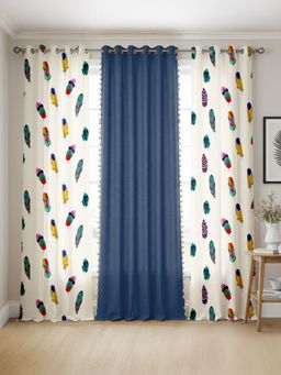 Urban Space - Cotton Curtains Dream Catcher & Aura Indigo (Pack of 3)