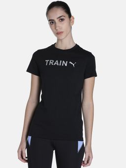 Puma - Graphic Womens Black T-Shirt