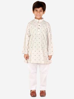 Pro Ethic Style Developer - Boy'S Cotton Kurta and Pyjama-White