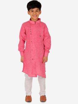 Pro Ethic Style Developer - Boy'S Cotton Kids Kurta and Pyjama -Pink