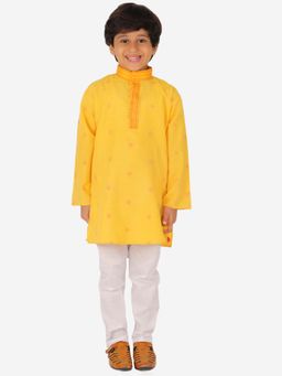 Pro Ethic Style Developer - Boy'S Cotton Kurta and Pyjama-Yellow
