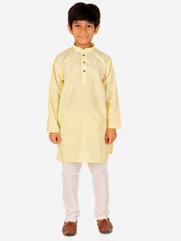 Pro Ethic Style Developer - Boy'S Cotton Kurta and Pyjama-Yellow