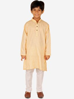 Pro Ethic Style Developer - Boy'S Cotton Kurta and Pyjama-Orange