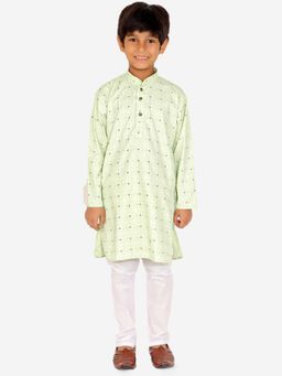 Pro Ethic Style Developer - Boy'S Cotton Kurta and Pyjama-Green