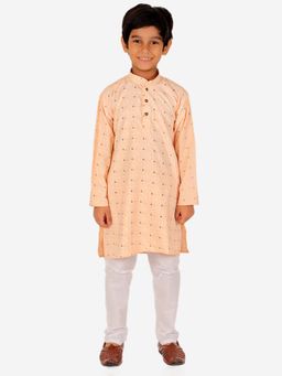 Pro Ethic Style Developer - Boy'S Cotton Kurta and Pyjama-Peach