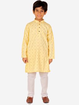 Pro Ethic Style Developer - Boy'S Cotton Kurta and Pyjama-Yellow