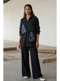 Autumnlane - Swades Spot Floral Embroidered Cotton Co-Ord Set