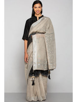 Kaveri - Beige Rubix Saree without Blouse