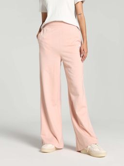 Puma - Ess Wide Legged Women Pink Trackpants