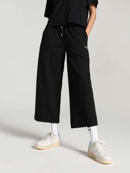 Puma - Her Straight Women Black Trackpants