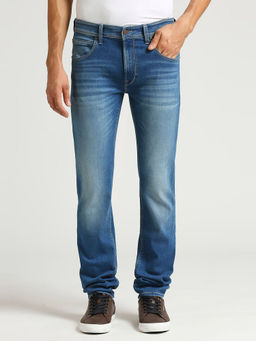 Pepe Jeans - Blue Vapour Slim Fit Mid Waist Jeans