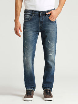 Pepe Jeans - Blue Vapour Slim Fit Mid Waist Jeans