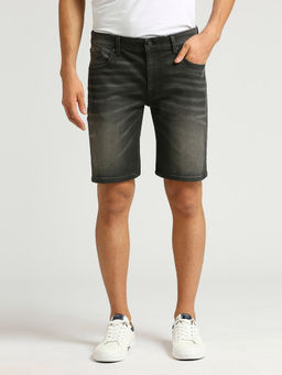 Pepe Jeans - Grey Chinox Regular Fit Mid Waist Denim Shorts