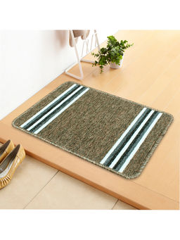 Story@Home - Green Stripes Nylon U Eco Doormat