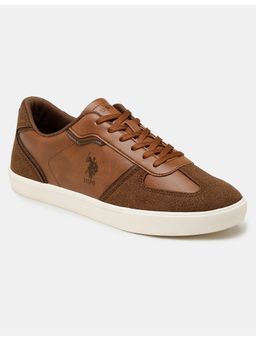 U.S. POLO ASSN. - OBERON | Brown Stylish Casual Sneakers shoes for Men