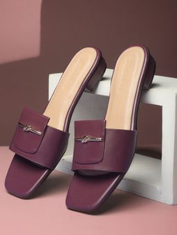 Bata - Women Maroon Flats
