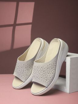 Bata Comfit - Women Beige Wedge Heels