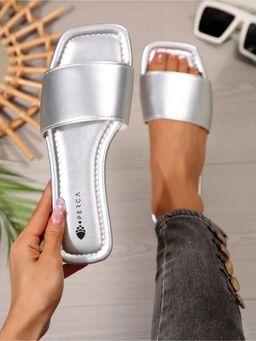 Perca - Women Silver Flats
