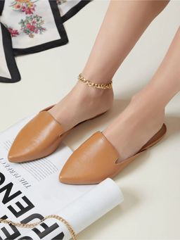 Perca - Brown Chic Slip-On Mules