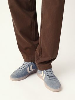 The Bear House - Men Blue Suede Lace-Up Sneakers