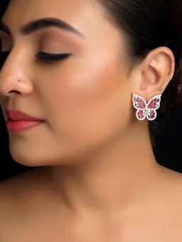 AG'S - Majenta Diamond Work Rose Gold Plated Tops