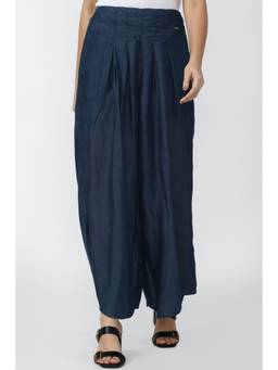 Van Heusen - Navy Blue Trouser Textured