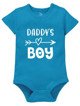 Zeezeezoo - Father Theme 100% Cotton Daddys Boy Printed Onesie