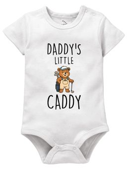 Zeezeezoo - Father Theme 100% Cotton Daddys Little Caddy Printed Onesie