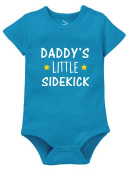 Zeezeezoo - Fathers Theme 100% Cotton Daddys Little Sidekick Printed Onesie