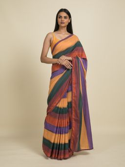 Suta - Multi-Color Digital Printed Cotton Saree