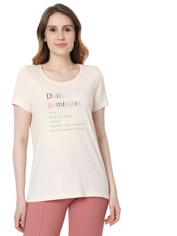 VERO MODA - Curve Women Beige T-Shirt