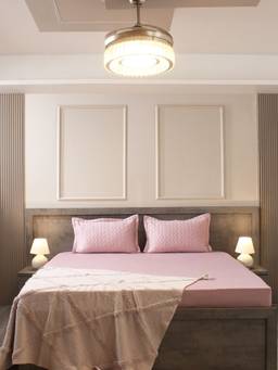 House of Owlet - Muted Rose 300TC Cotton Set of 2 Quilted Pillow Covers