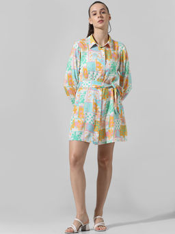 ONLY - Multi-Color Printed Shirt Dress
