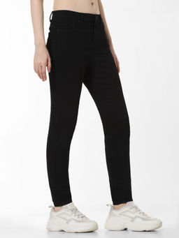 ONLY - Black Mid Rise Carmen Skinny Jeans