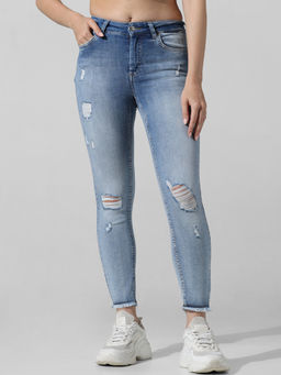 ONLY - Distress Skinny Jeans