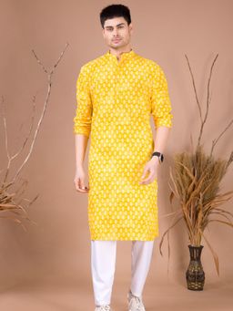 SHIWAM ETHNIX - Yellow Men's Kurta Azrak Collection